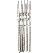 PurYupearl 5Pcs Silver Movement Watchs Steel Stem Crown Kit Watchs of Parts for NH35 NH36 NH38 NH...