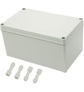 Zulkit Junction Box ABS Plastic Dustproof Waterproof IP67 Junction Boxes Universal Electrical Pro...