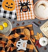 Printed Halloween themed dishtowel