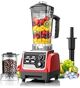 H-Duka Blender for Smoothies with 1800 Watt Motor Powerful Countertop Blenders for Kitchen 70OZ L...