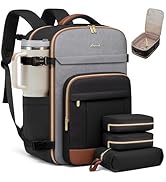 LOVEVOOK Travel Backpack for Women &amp; Men - 17.3 Inch Carry On Backpack &amp; Personal Item Backpack f...