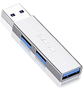 USB 3.0 Hub, VIENON Aluminium 3-Port USB Hub USB Splitter USB Expander for Laptop, Xbox, Flash Dr...