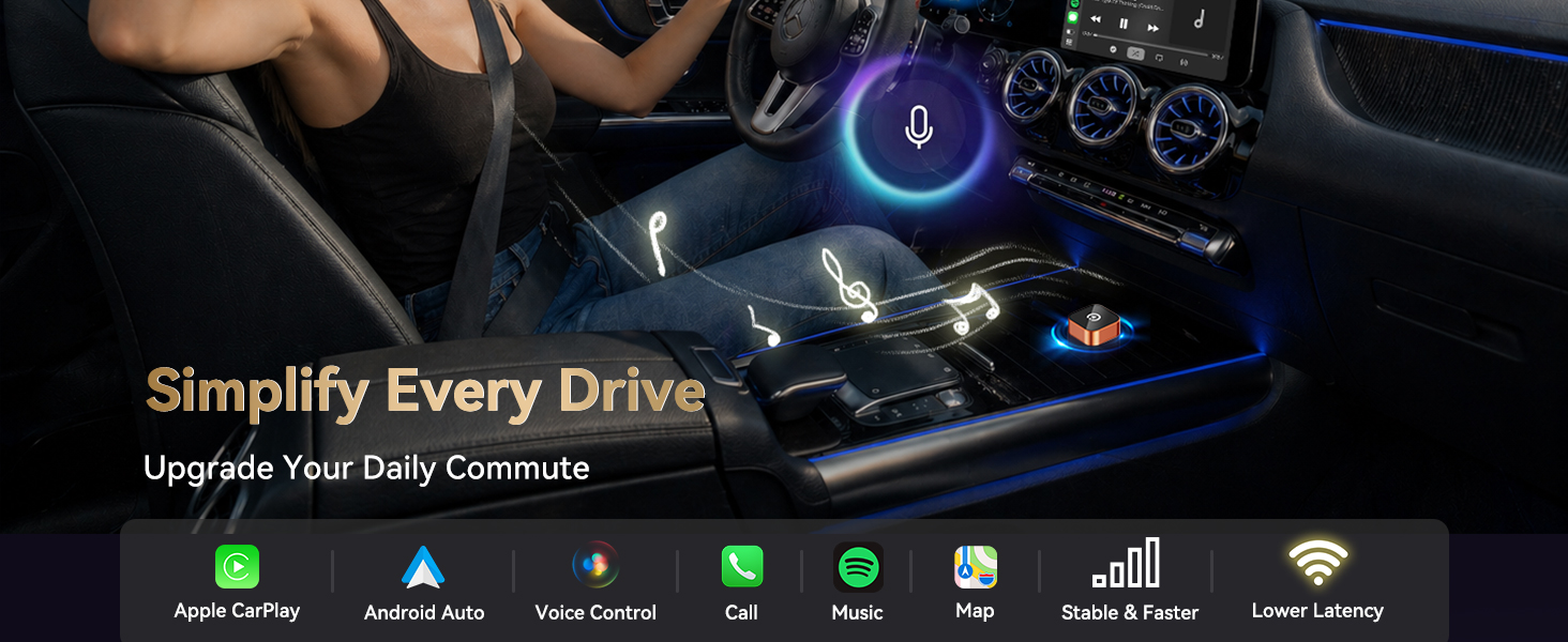 2026 Wireless CarPlay &amp;amp; Android Auto Adapter