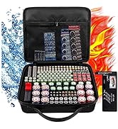 Battery Storage Organizer Case with Battery Tester, 250+ Waterproof Explosion-Proof Box Holder Ba...