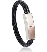 CHUYI Cool Bracelet Design 64GB USB 2.0 Flash Drive Portable Metal and PU Leather Wristband Thumb...