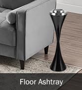 BEAMNOVA Floor Ashtray For Cigarettes Outdoor Indoor Hinged Lid Cigar Ashtray Stand Self-Cleaning...