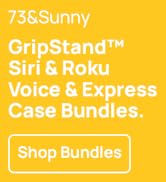 73&amp;amp;amp;Sunny GripStand Roku Express, HD Standard Remote Case Lime Glow and Ultra Black