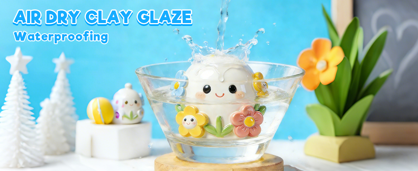 clay glaze air dry