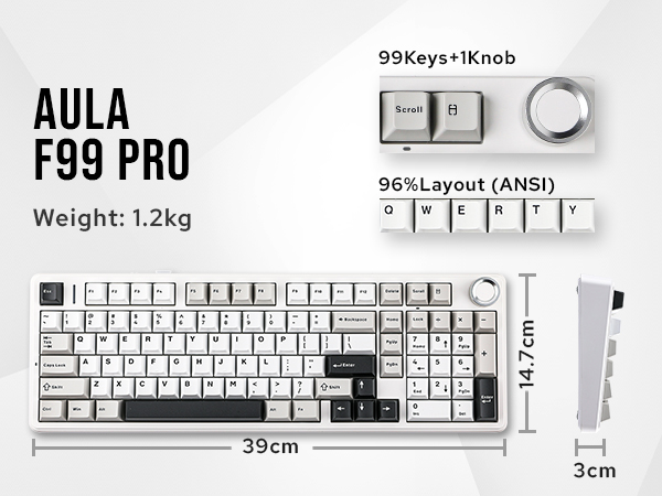 F99 PRO White Grey