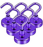 LOVIMAG Magnetic Hooks,25Lbs Magnetic Hooks for Cruise Cabin, Hooks Magnets for Hanging, Fridge, ...