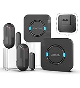 CallTou Wireless Caregiver Pager Door Alarms for Dementia Patients/Kids Safety/Home Security, Por...