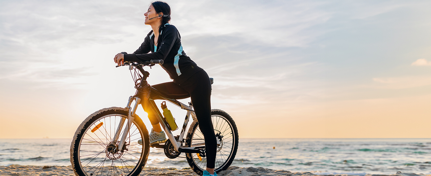 open ear headphones with mic