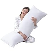 DOWNCOOL Large Body Pillow Insert- Breathable Full Body Pillow for Side Sleeper - Soft Long Bed P...