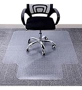 AiBOB Chair Mat for Low Pile Carpet Floors, Flat Without Curling, 36 X 48 in, Office Carpeted Flo...