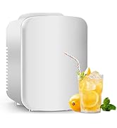 HealSmart Portable Mini Fridge, 4 Liter 6 Can Cooler and Warmer Compact Refrigerators 100% Freon-...