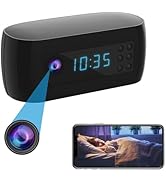 TnoxHD Indoor Camera with Clock, Home Security Camera with Night Vision, Time Display 24/7 Record...