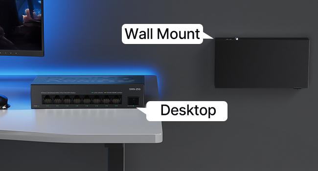 8 port 2.5g network ethernet switch unmanaged_