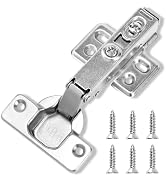 HBL' 50 Pack Soft Close Cabinet Hinges European Kitchen Cabinet Hinges for Frameless Cabinet Door...