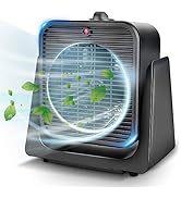 2 in 1 Cooler &amp; Heater - Desk Electric Small Cooling and Heating Fan Combo W/ Tip Over &amp; Overheat...