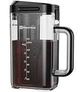 Maestri House Compact Cold Brew Coffee Maker, 40oz Iced Tea and Coffee Maker Brewer Space Saving ...