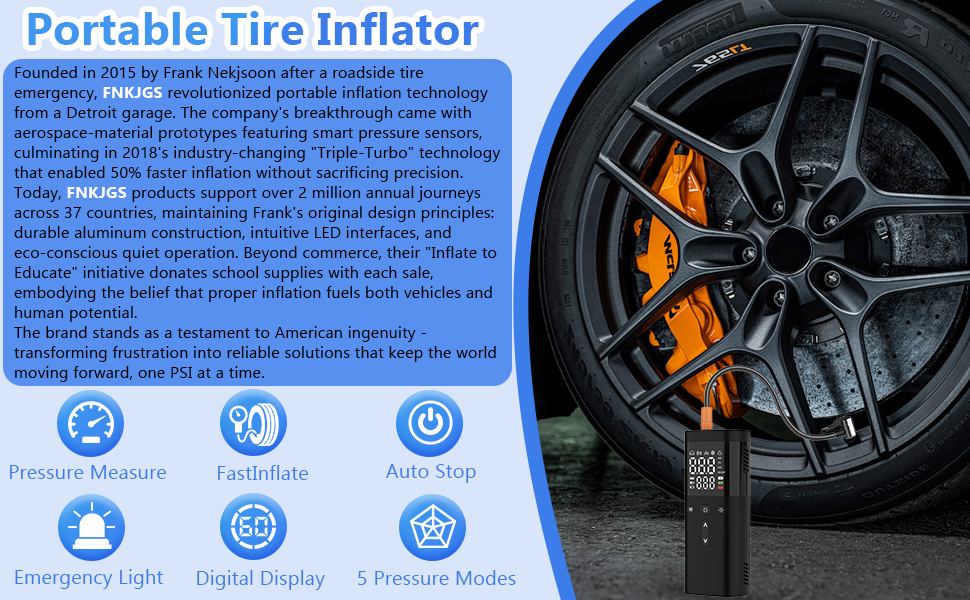 Tire Inflator Portable Air Compressor