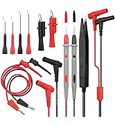 SWANLAKE 11-Piece Multimeter Test Leads Set, CAT III 1000V 20A Multimeter Probes with Alligator C...