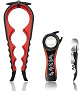 Jar Opener for Weak Hands, Seniors with Arthritis, 5 in 1 Multi Function Bottle Opener Lid Opener...