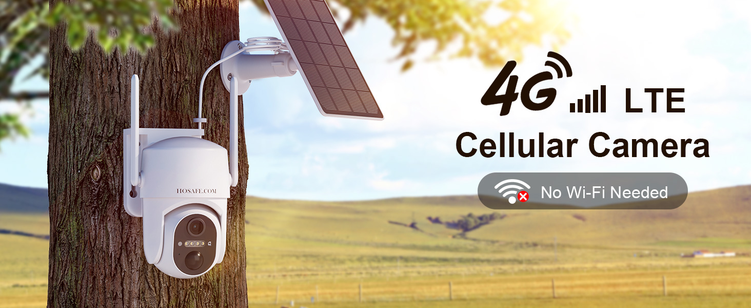 4g lte cellular security camera suits all outdoor use
