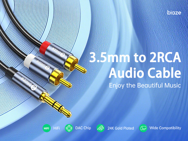3.5mm to RCA Cable