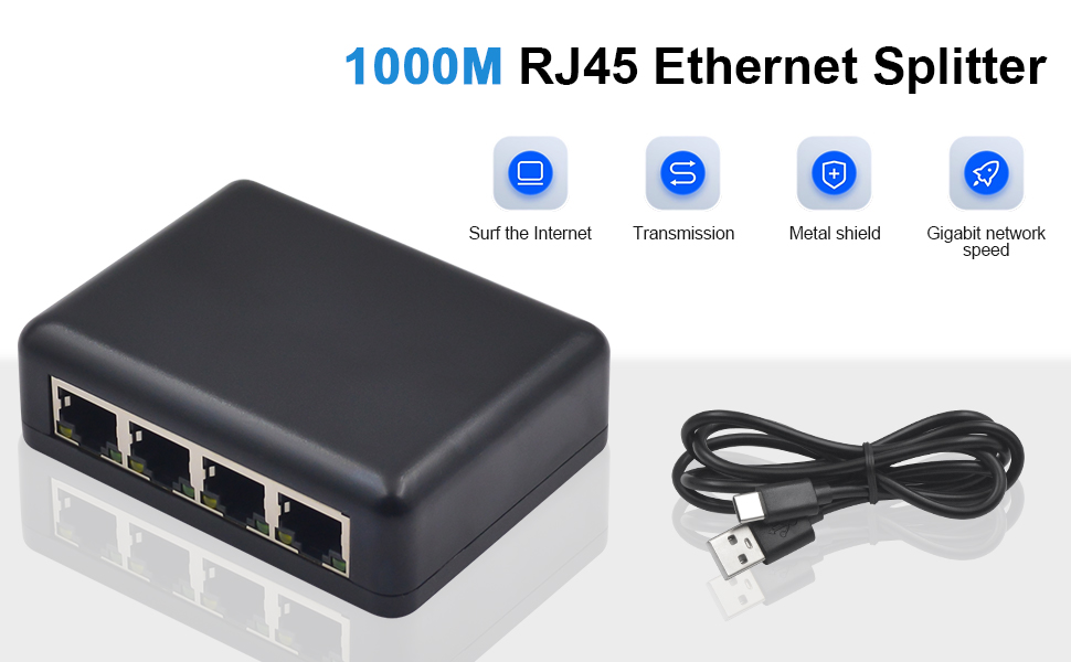 RJ45 Ethernet Splitter 