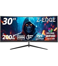 Z-Edge 27 inch Curved Gaming Monitor, FHD 1080P 180Hz 165Hz 144Hz Curved 1500R PC Monitor, MPRT 1ms,...