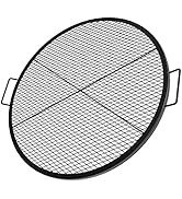 Stanbroil Heavy Duty X-Marks Fire Pit Cooking Grill Grates with Support X Wire - Outdoor Round BB...