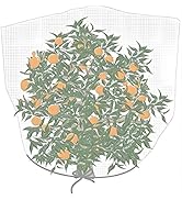 Agfabric Bird Netting 72" Hx72 W Garden Netting,Plant Cover Fruit Tree Netting Mesh Protection Ba...