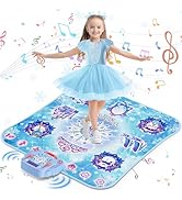 Dance Mat Toys Girl Gift: 8-Button Frozen Dance Pad Wireless Bluetooth Electronic Dance Game for ...