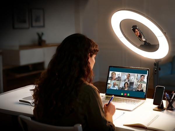 large ring light, tripod with ring light,ring light for desk