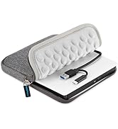 ROOFULL External CD DVD Drive with Carrying Case, USB 3.0 & USB-C CD Burner DVD+/-RW Optical Disc...