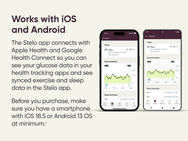 Works with iOS and Android. Make sure you have a smartphone with iOS 16.2 or Android 12 OS minimum