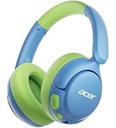 acer Kids Bluetooth Headphones, 85dB Volume Limiter, Foldable Wireless Over-Ear Headphones for iP...