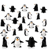 Bbiamsleep 60 Pcs Miniature Penguin Figurine Mini Resin Penguin Figurines Mini Resin Animals for ...