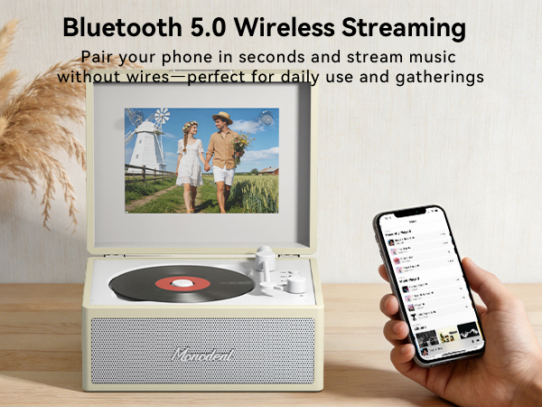 Retro CD Player with Dual HiFi Speakers