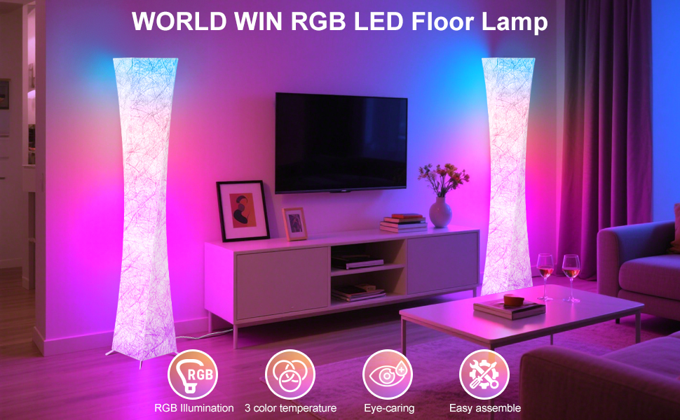 WORLD WIN rgb led floor lamp