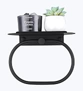 swivel towel ring with shelf