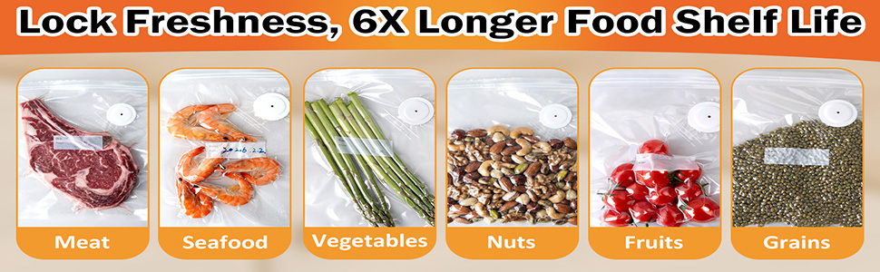 Reusable Vacuum Sealer Bags for Food