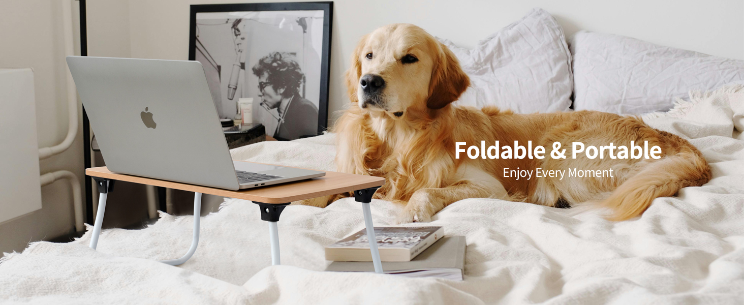 Ruxury Foldable Lap Desk Laptop Stand Bed Desk Table Tray