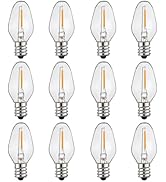 ZwwYvv LED Night Light Bulbs,C7 0.4 Watt Decorative Light Bulbs for Window Candles/String Lights/...