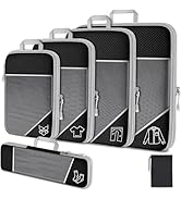 6 Set Space Saver Bags,Compression Packing Cubes for Travel Essentials,Compressible Expandable Pa...