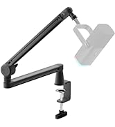 Low Profile Mic Arm, Microphone Boom Arm, Full Aluminum Adjustable Mic Stand with Desk Clamp, 360...