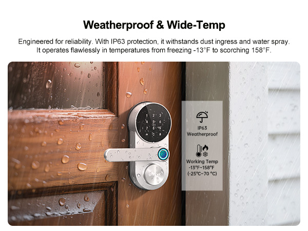 waterproof smart locks for front door