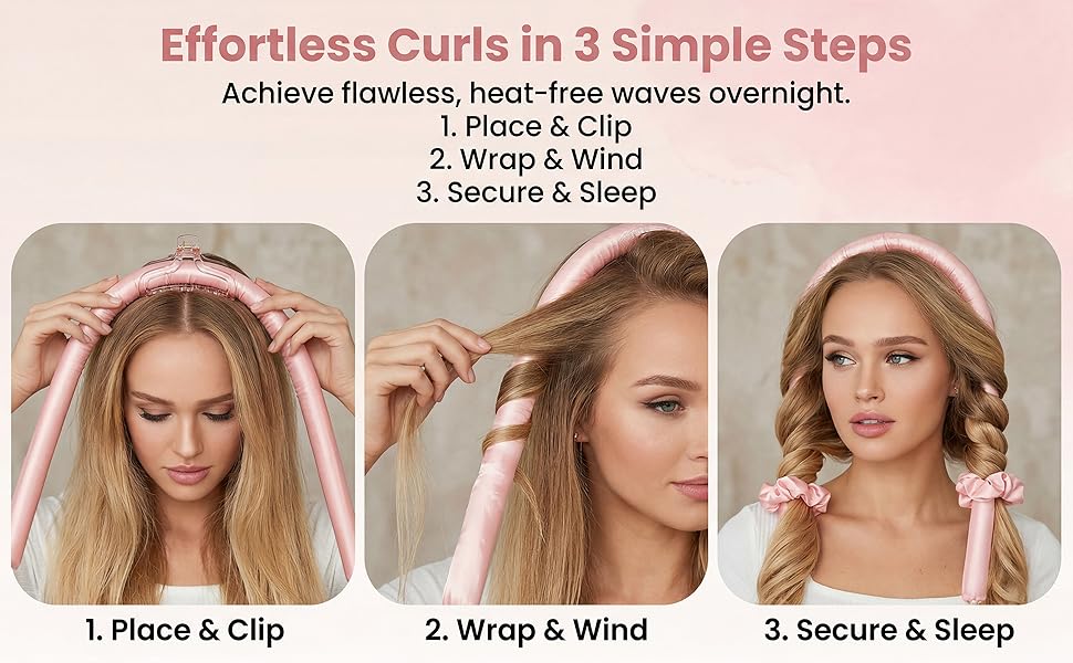 Hair curlers to sleep in