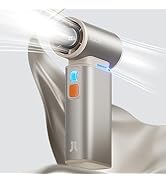 JISULIFE Portable Handheld Turbo Fan, 100 Speeds Adjustable Mini Personal Fan, 9000mAh USB Rechar...